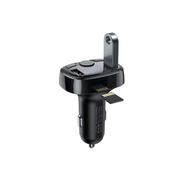 Baseus T Typed S-09A Bluetooth MP3 Car Charger (Standard Edition)- Black